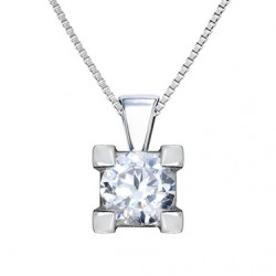 18 Kt white gold pendant....