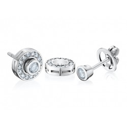 Ø 10 mm 18 Kt. white gold...