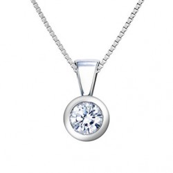 18 Kt white gold pendant....