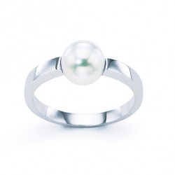 Anell Or blanc 18 Kt. i...