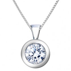 18 Kt white gold pendant....