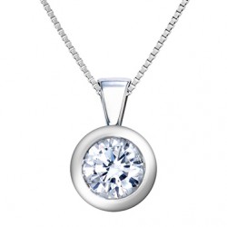 18 Kt white gold pendant....